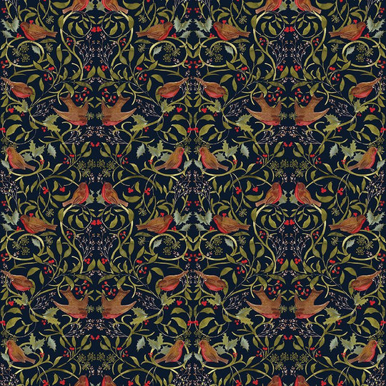 Twelve days - multi Robin in the Holly