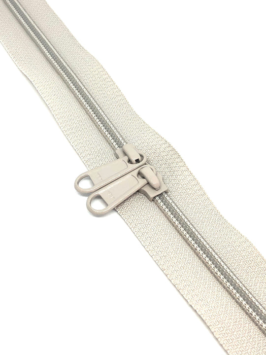 YKK Nylon No.5 Zip Chain - Silver Grey - Colour No 165
