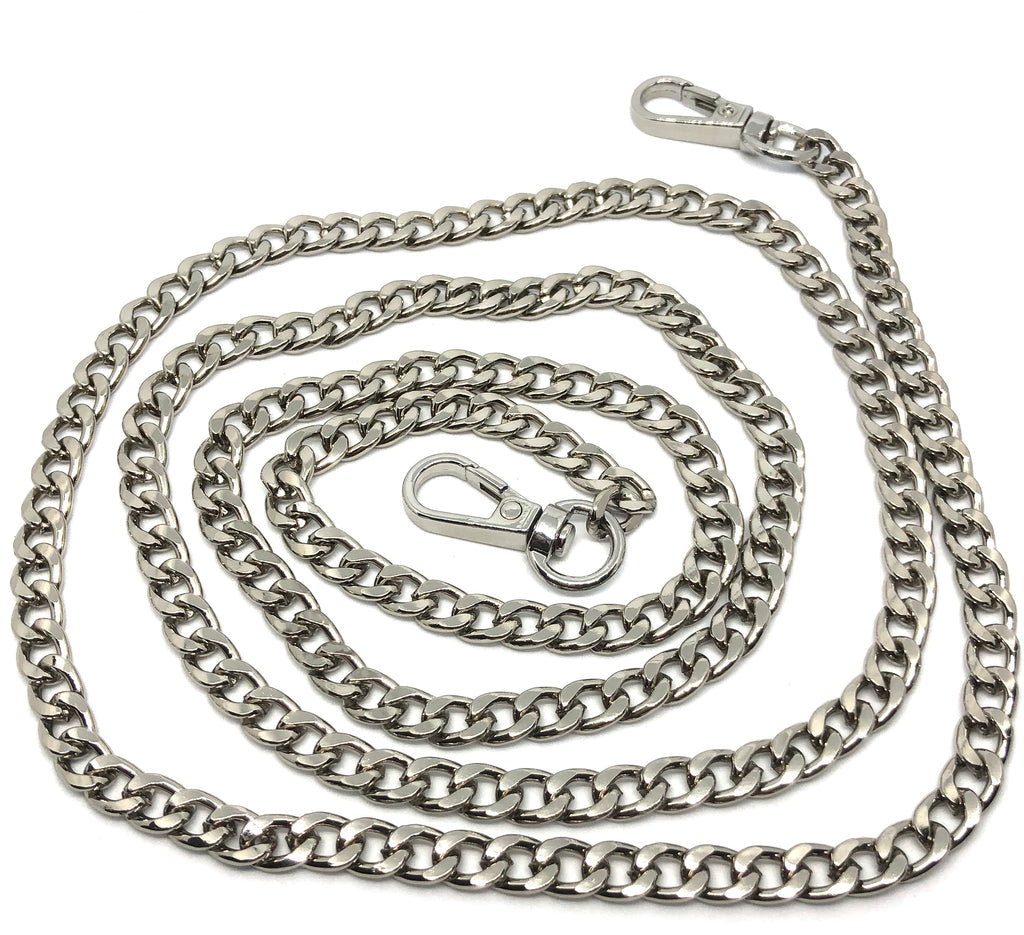 Silver bag chain strap shop