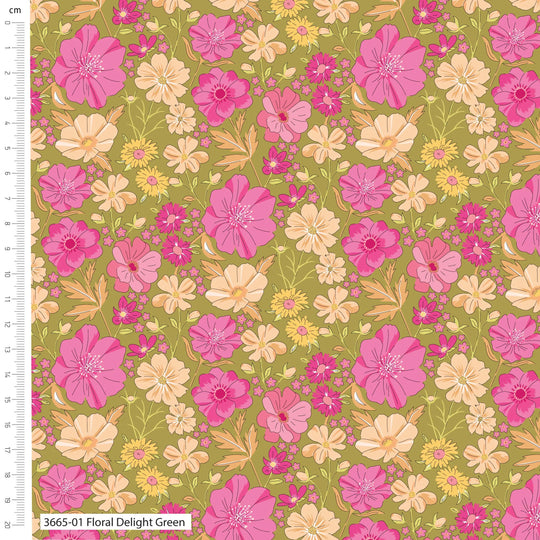 Sweet Blooms Delight Green