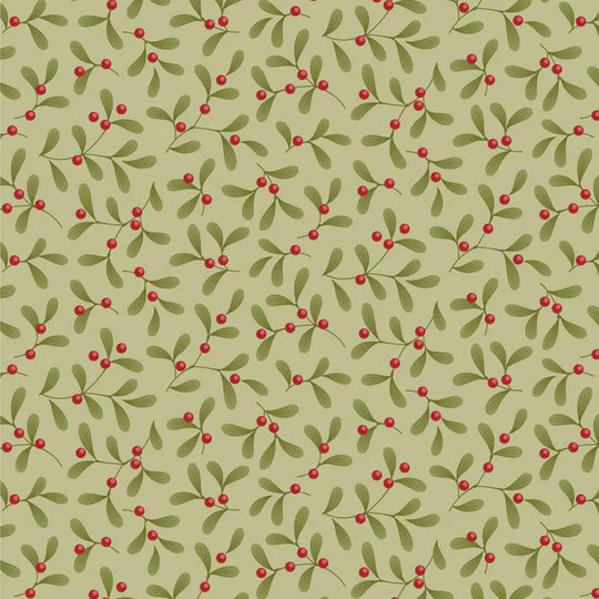 Merry Little Christmas- Mistletoe pistachio