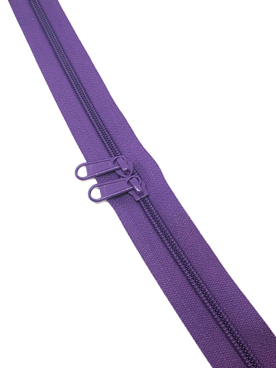 YKK Nylon No.5 Zip Chain - Violet   - Colour No 865
