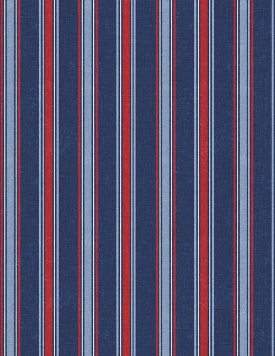 At the Helm multi stripe blue
