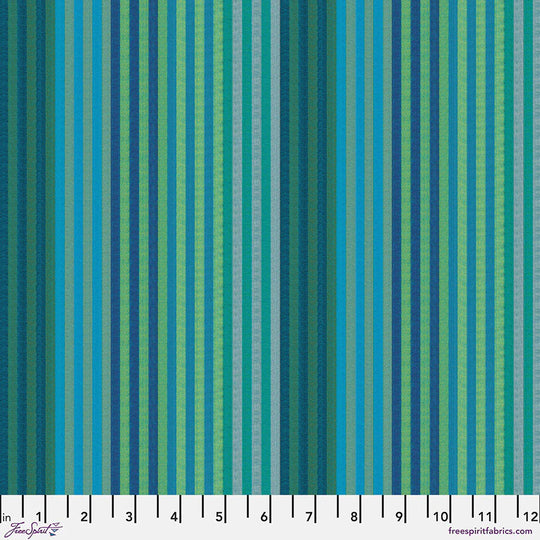 Kaffe Collective - WSGP002 AQUA WOVEN STRIPES CATERPILLAR STRIPES