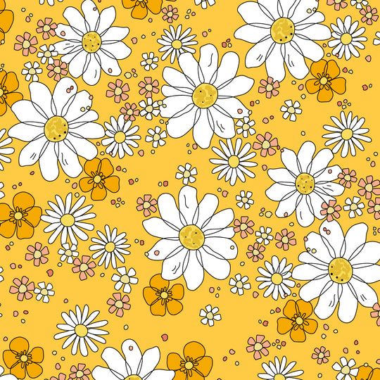 The Rainbow Garden - yellow - by the Crafty Lass for Make+Believe