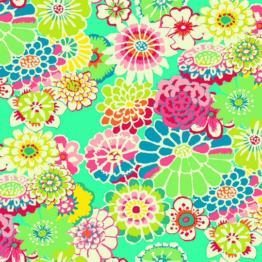 Kaffe Fassett Fabrics - Asian Circles - Green - 100% Cotton fabric