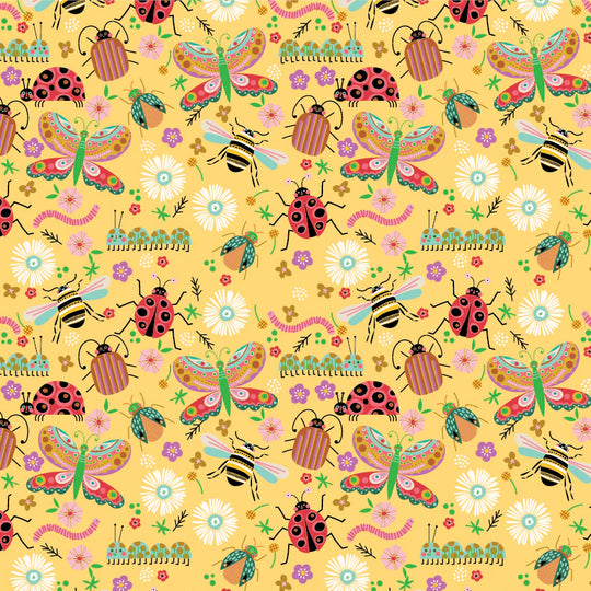 Hey Love Bug Bugs yellow