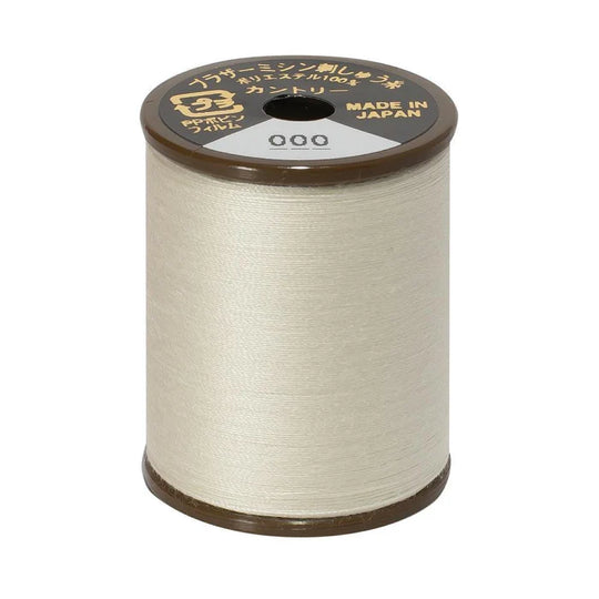 Brother Country Embroidery Thread, 000 White