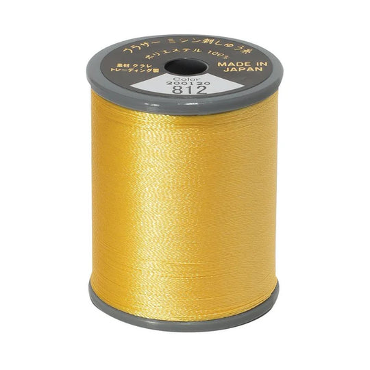 Brother Embroidery Thread 812 Cream Yellow