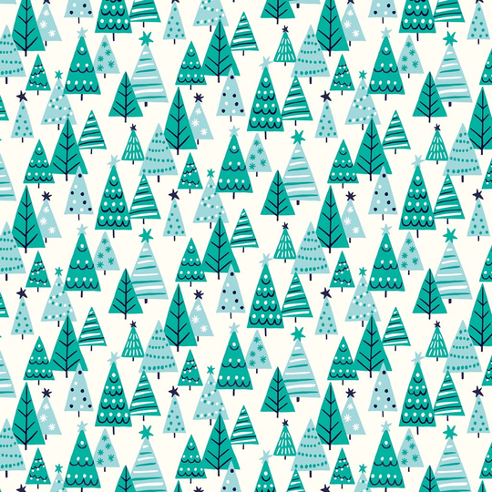 Liberty - Deck the Halls - Happy Forest - 100% Cotton fabric - Christmas
