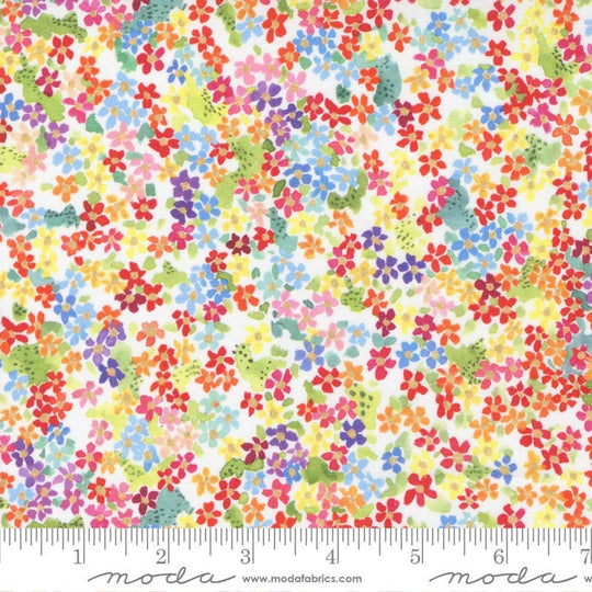 Eufloria small floral multi on white 746 11