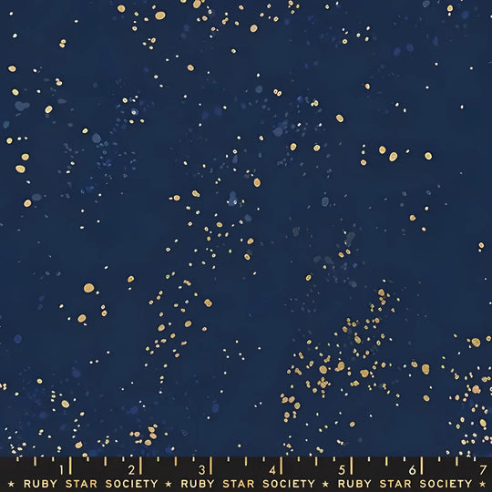 Speckled Canvas Metallic navy