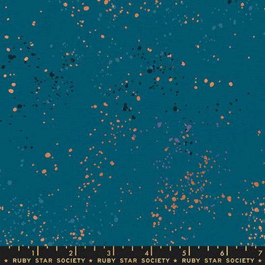 Speckled Canvas metallic teal