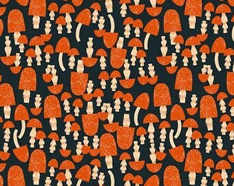 Flora and Fauna DFG 2652 mushrooms on ink