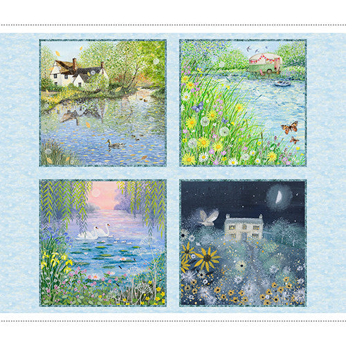 Secret Garden  - Cotton fabric panel