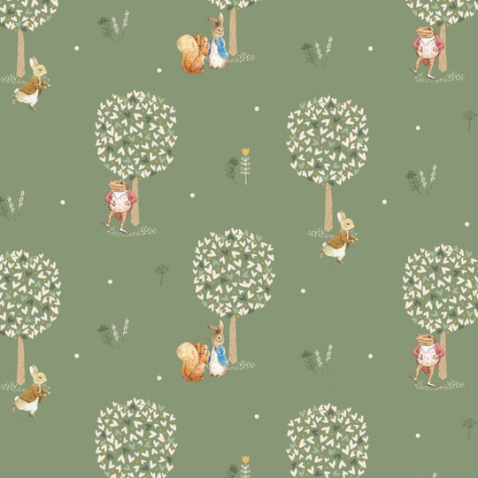 Meadow Tails - Hearts and trees Make+Believe organic 100% cotton