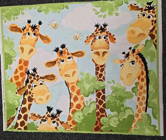 The Giraffe and Friends panel