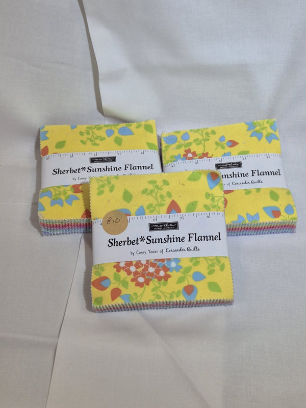 Sherbet Sunshine Flannel Charm Pack