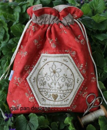 Gail Pan - Sunny Days drawstring bag - Sewing Pattern