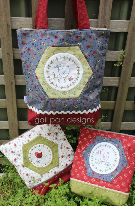 Gail Pan - The Three Birdie Bags - Sewing Pattern
