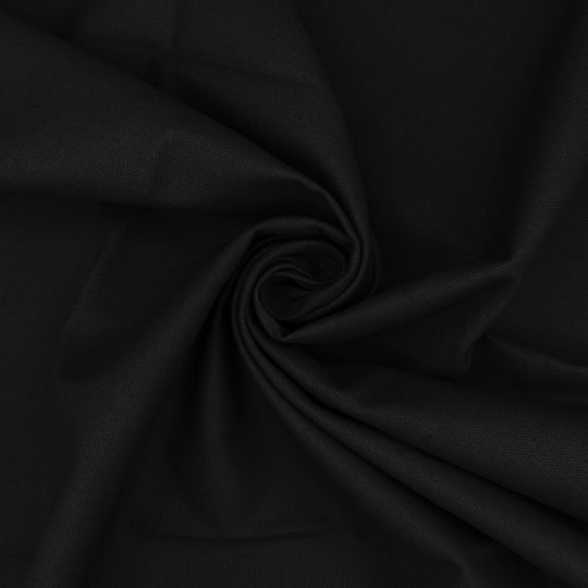 Washed Cotton Canvas Black 007
