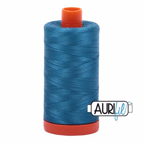 Aurifil Cotton 50 weight, 1125 Medium Teal