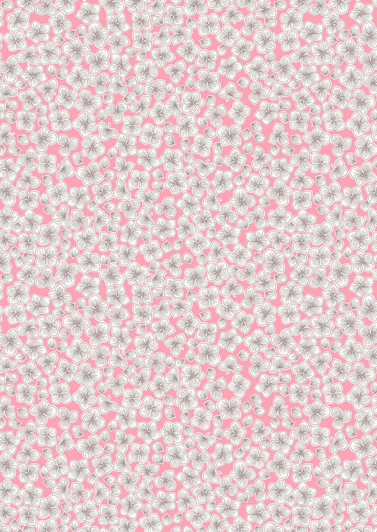 Love Blooms petals on pink