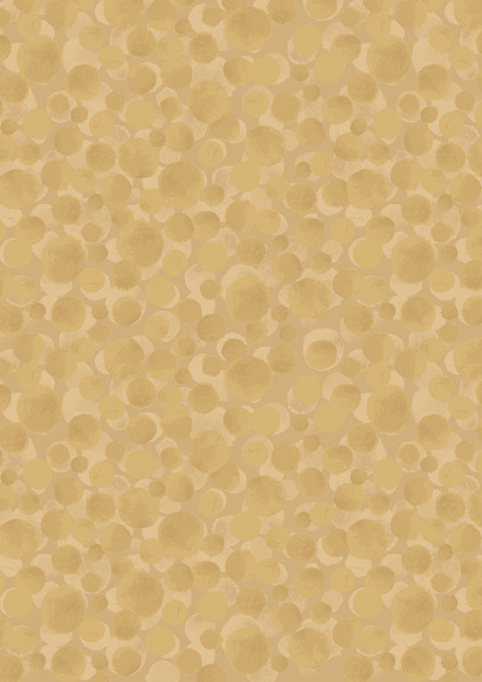 Bumbleberries 151 metallic gold - Lewis and Irene - 100% Cotton fabric