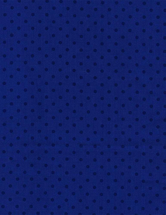 Dot - Sapphire - Dark blue on blue spots - Timeless Treasures - 100% Cotton fabric