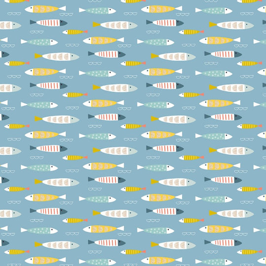 Coasts by Sally Payne - Fish - 100% Cotton fabric