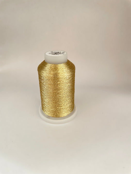 Filosilk Machine Embroidery Thread Gold metallic