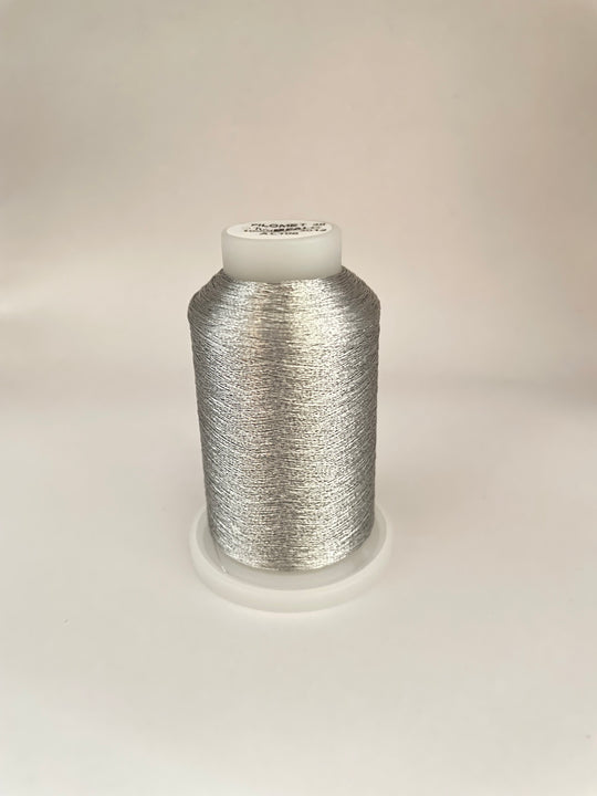 Filosilk Machine Embroidery Thread Silver  metallic