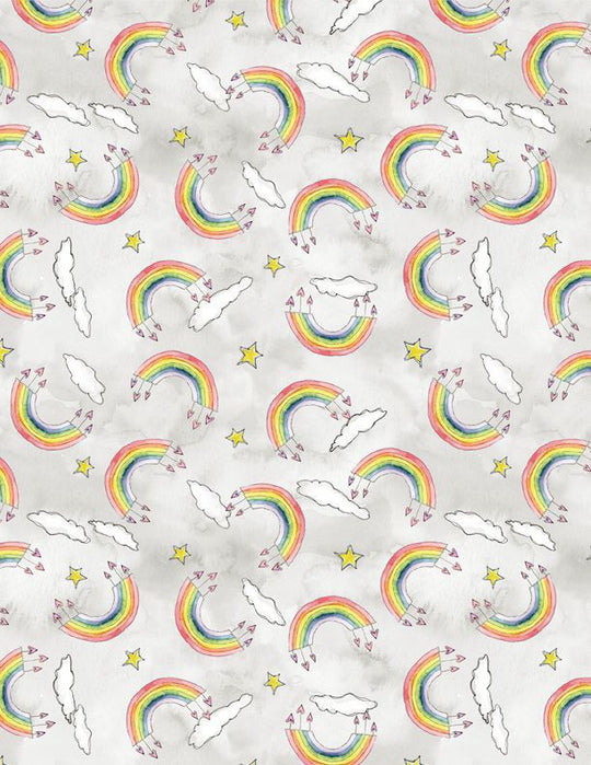 Sweet World - Rainbow Toss on Grey