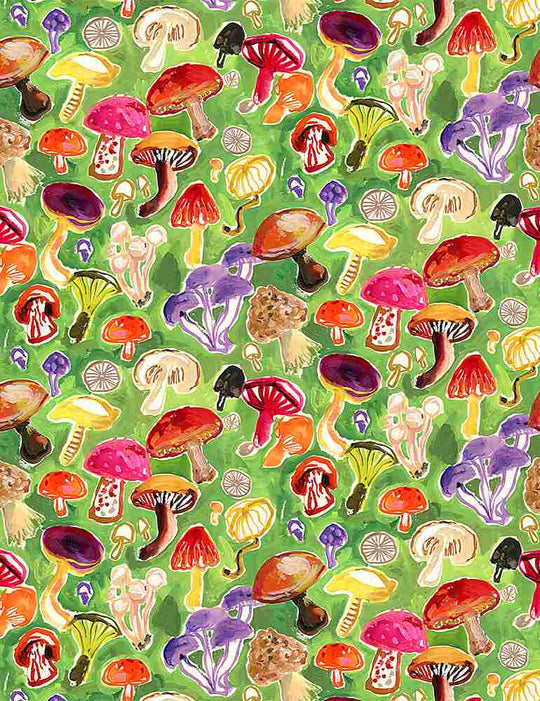 Chef's table Mushroom Field - Dear Stella - 100% Cotton fabric