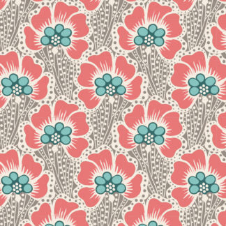 Cotton Beach ocean flower on grey